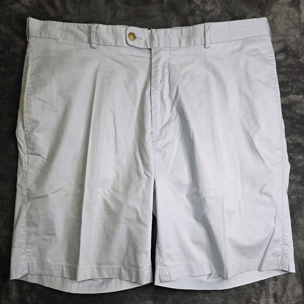 Peter Millar Light Blue Flat Front Shorts